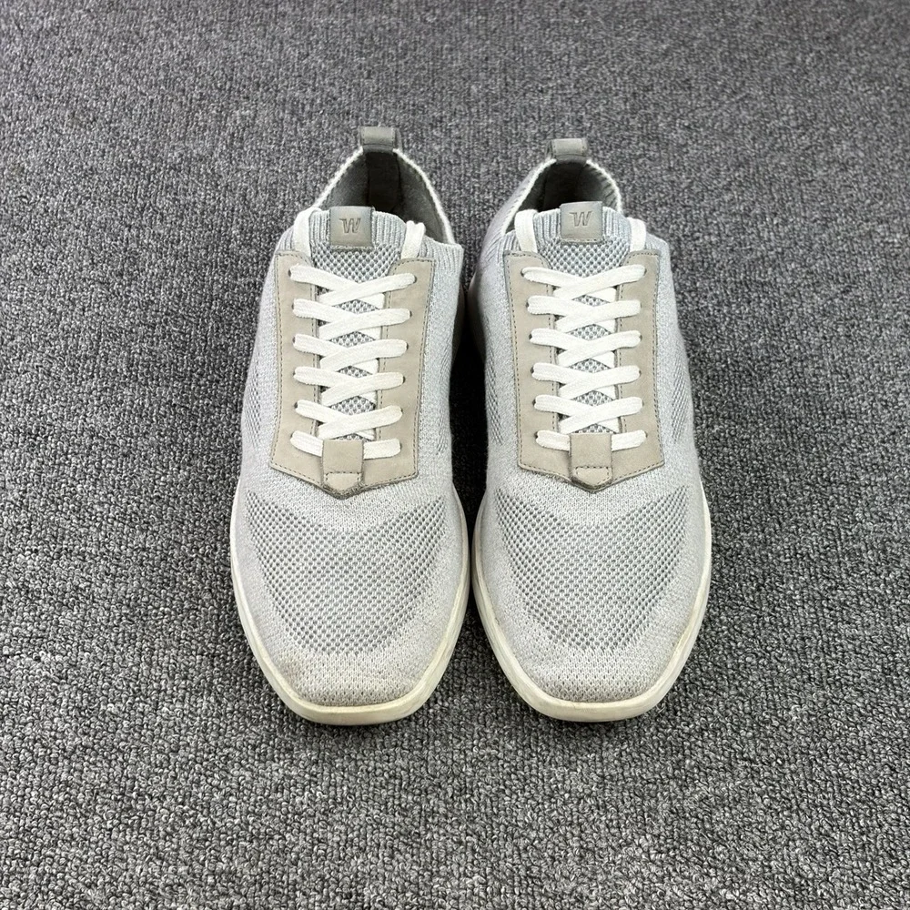 Wolf & Shepherd Supreme Knit Derby Soft Shoes Comfort Mens Size 10 M Gray White
